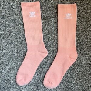 Adidas Light Pink Crew Socks